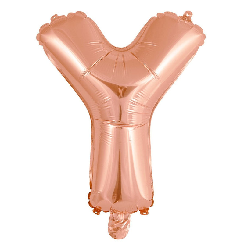 Rose Gold Letter Y Foil Balloon - 35cm