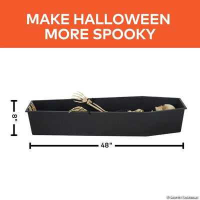 47" Animated Light-Up Rising Skeleton in Coffin