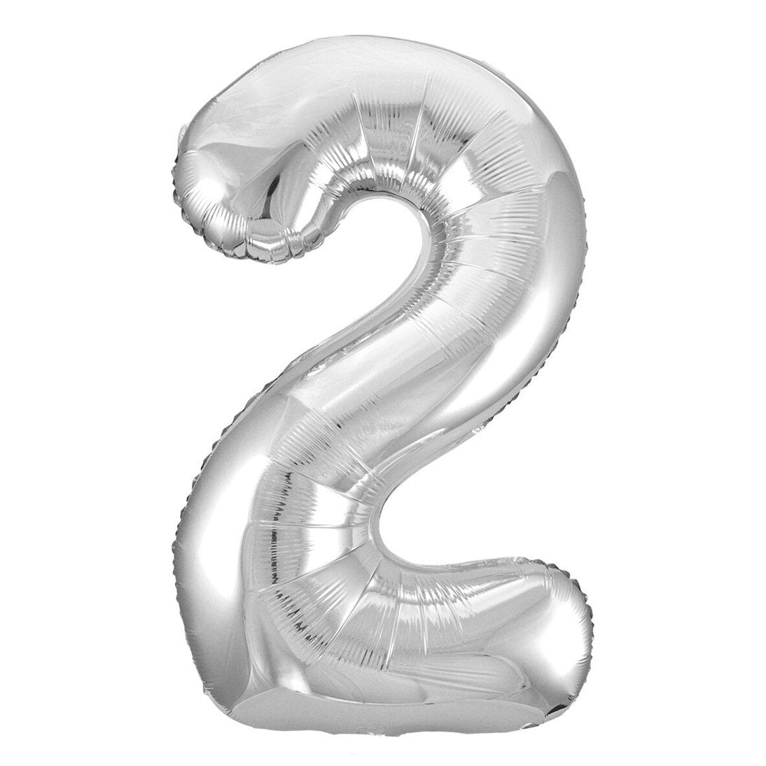 Number 2 Silver Foil Balloon-86cm