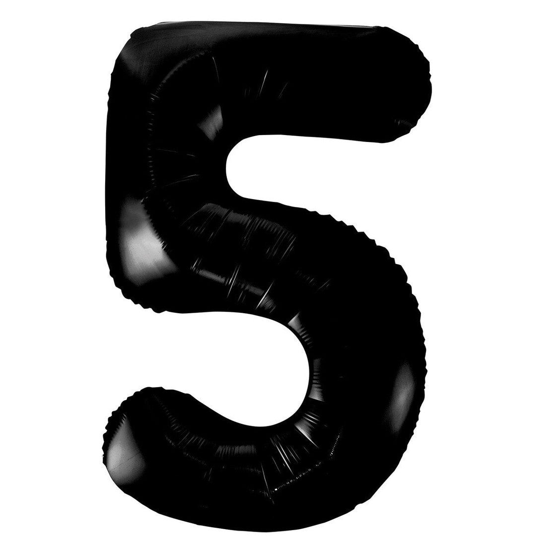 Number 5 Black Foil Balloon-86cm