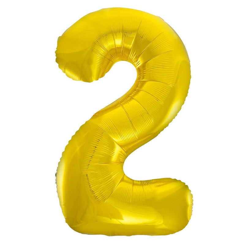 Number 2 Gold Foil Balloon-86cm