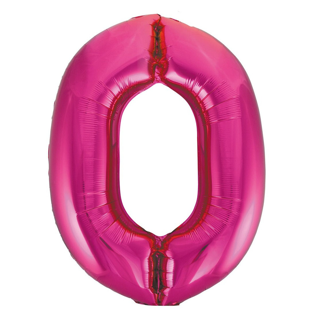 Number 0 Hot Pink Foil Balloon-86cm