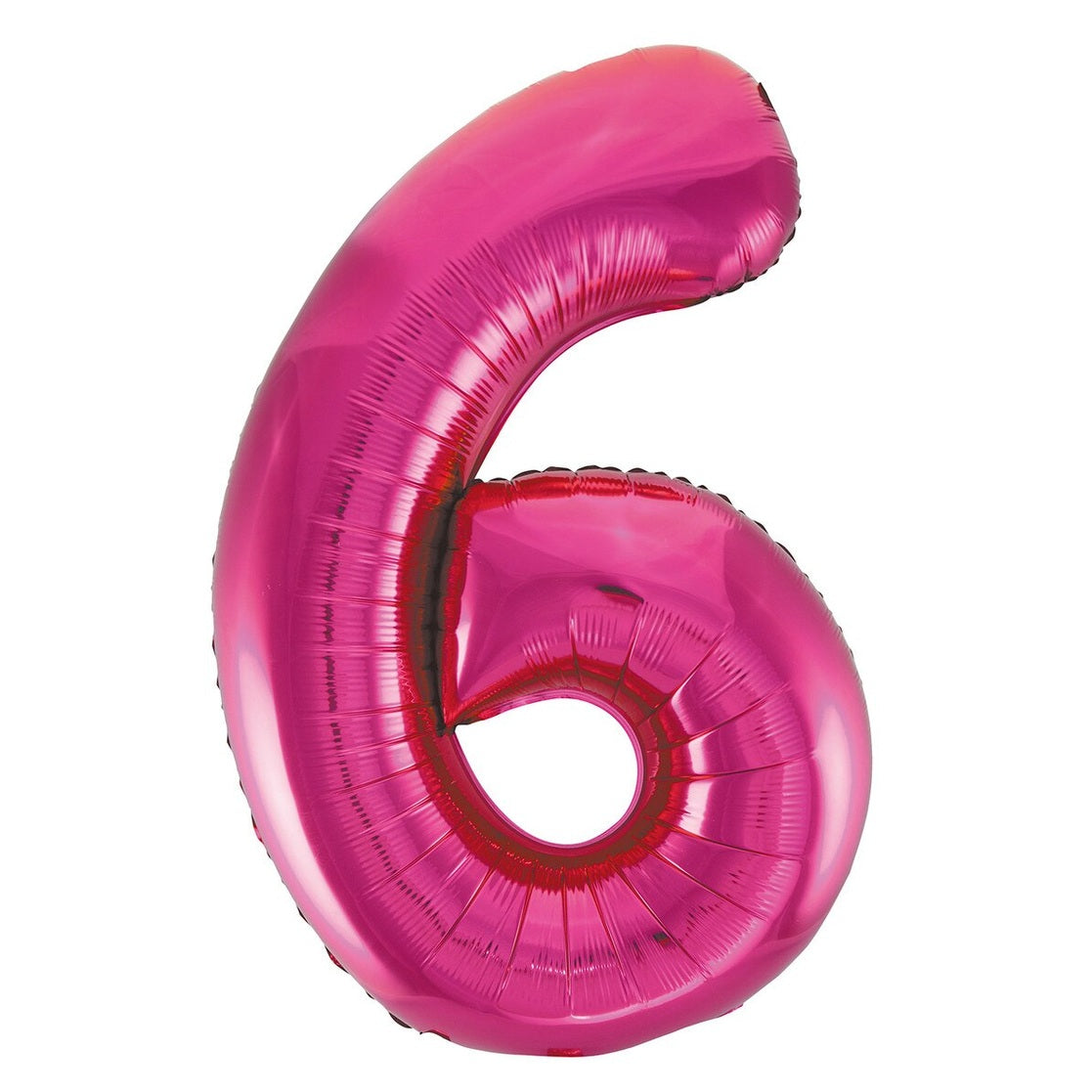 Number 6 Hot Pink Foil Balloon-86cm