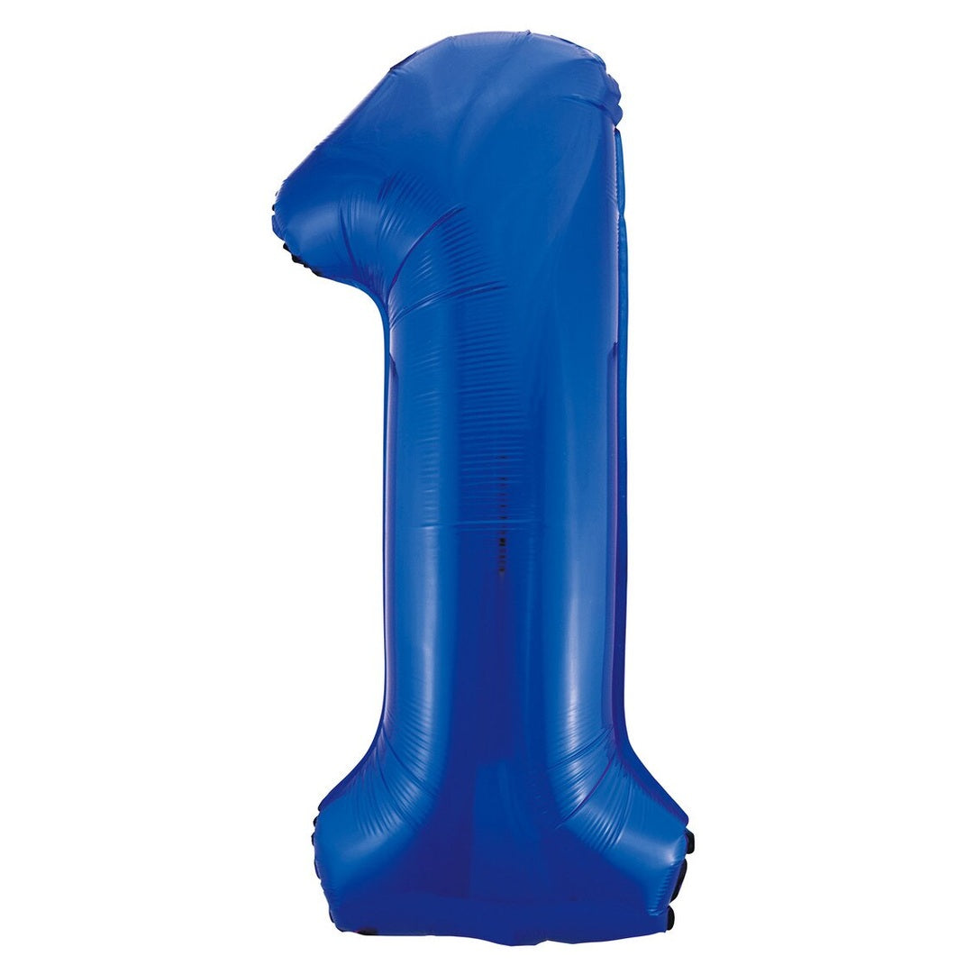 Number 1 Blue Foil Balloon-86cm