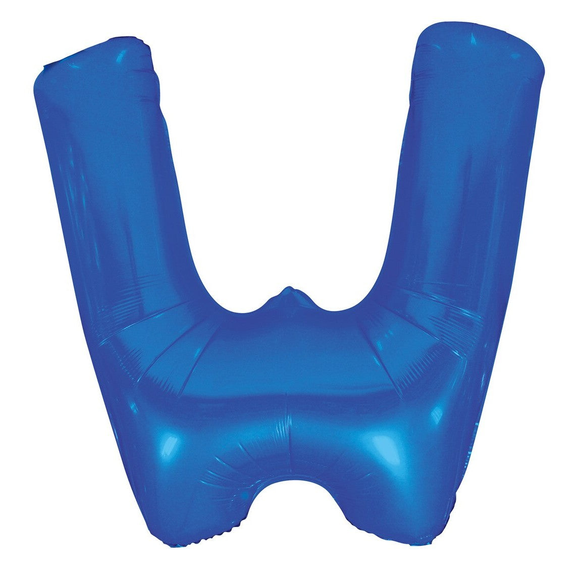 Blue Letter W Foil Balloon-86cm