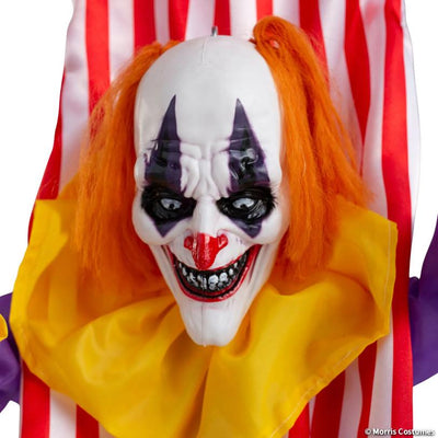 4 Ft Animated Hanging Clown Swing Decoration with Sound