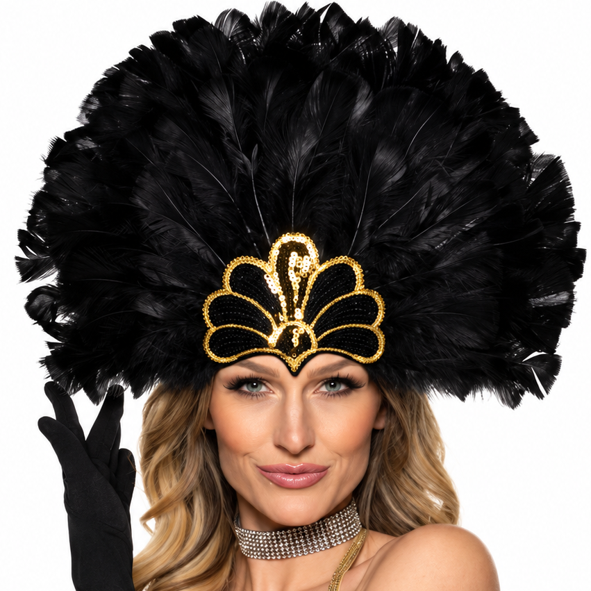 Showgirl Accessory Kit- Black /Gold