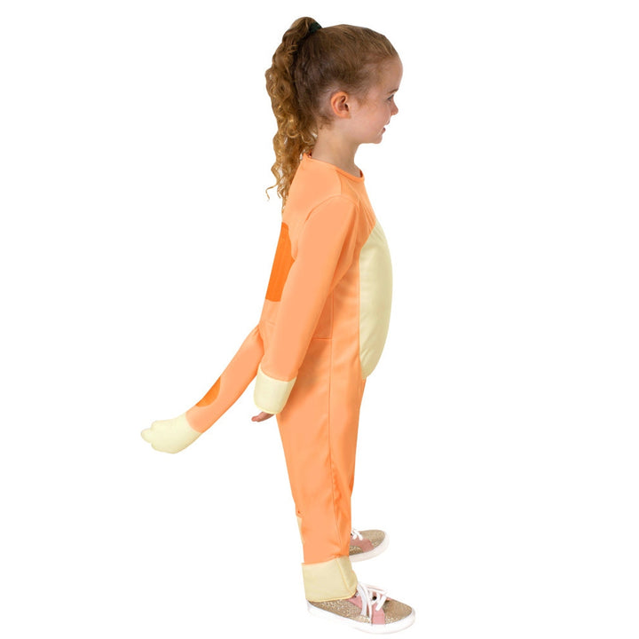  Child's Bingo Deluxe Costume - Back view showcasing the easy-to-wear zipper closure