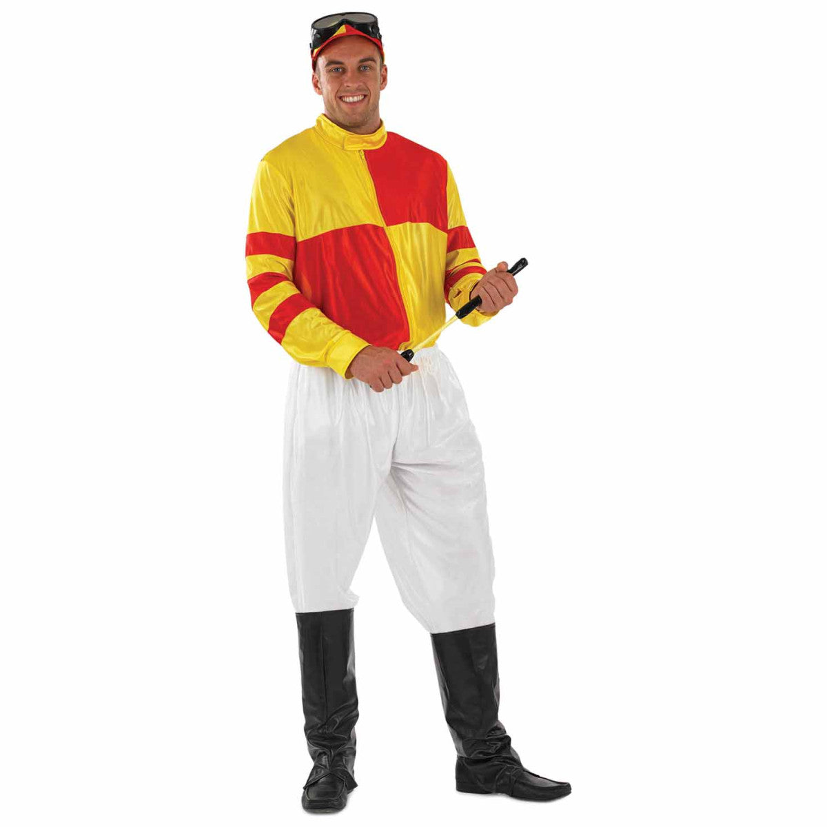 Red and Yellow Jockey Mens Costume