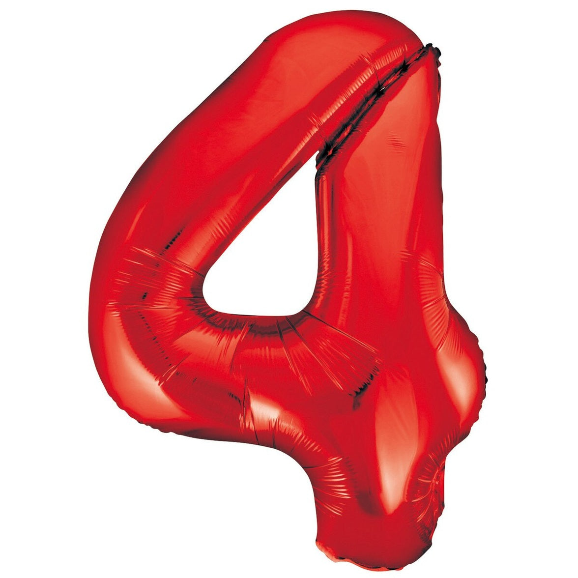 Number 4 Red Foil Balloon-86cm