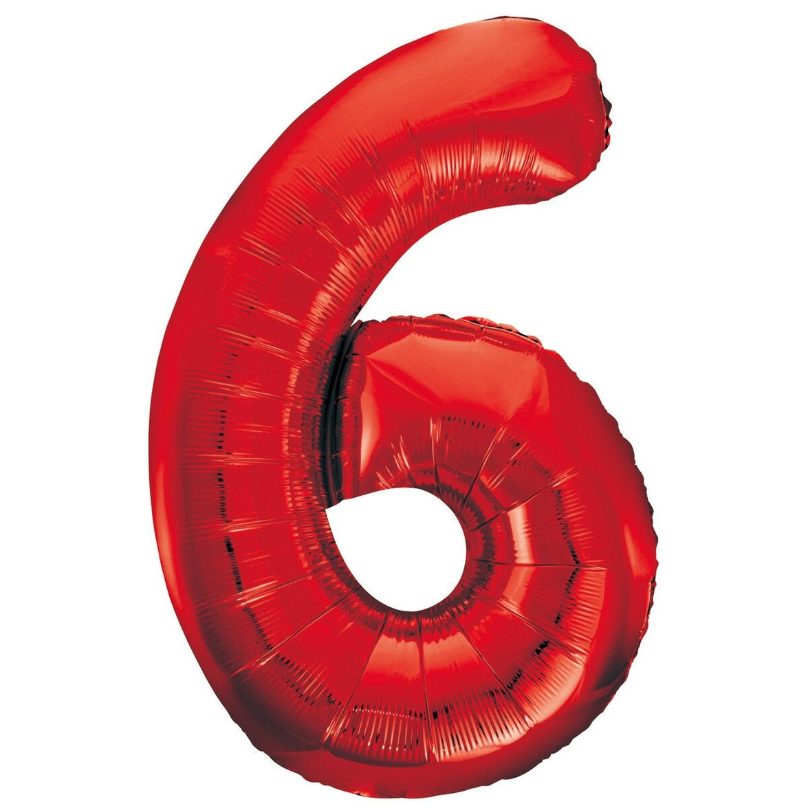Number 6 Red Foil Balloon-86cm
