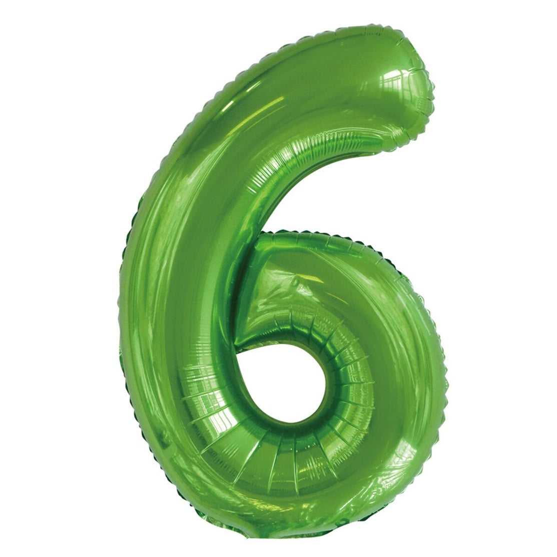 Number 6 Green Foil Balloon-86cm