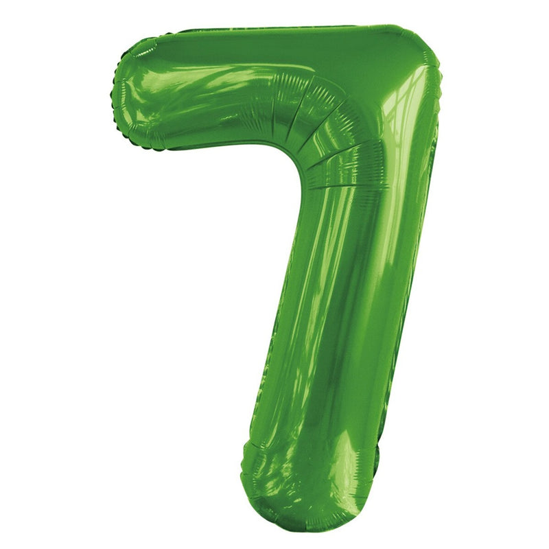 Number 7 Green Foil Balloon-86cm