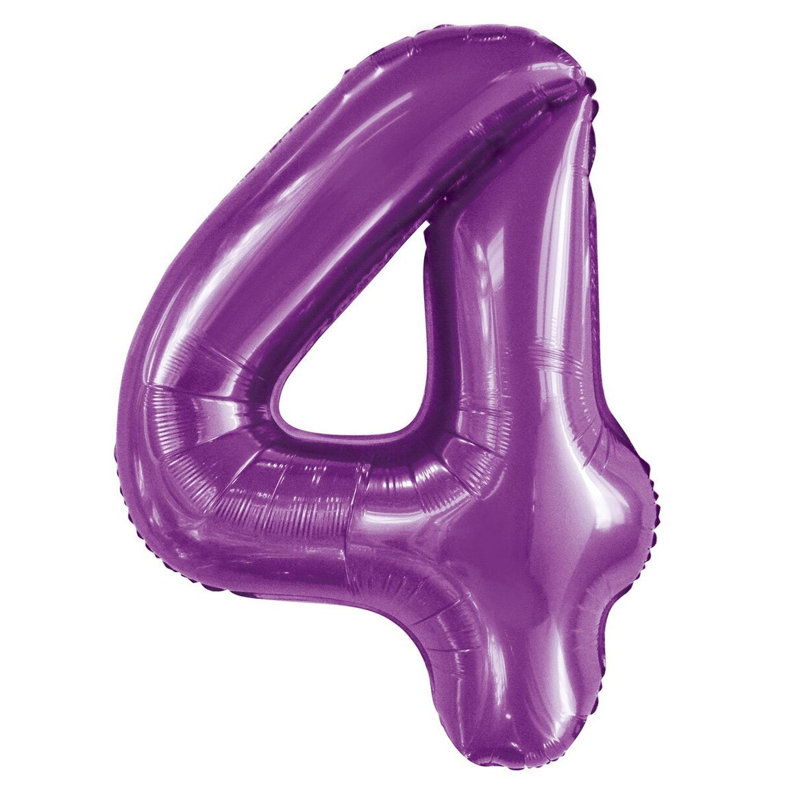 Number 4 Purple Foil Balloon-86cm