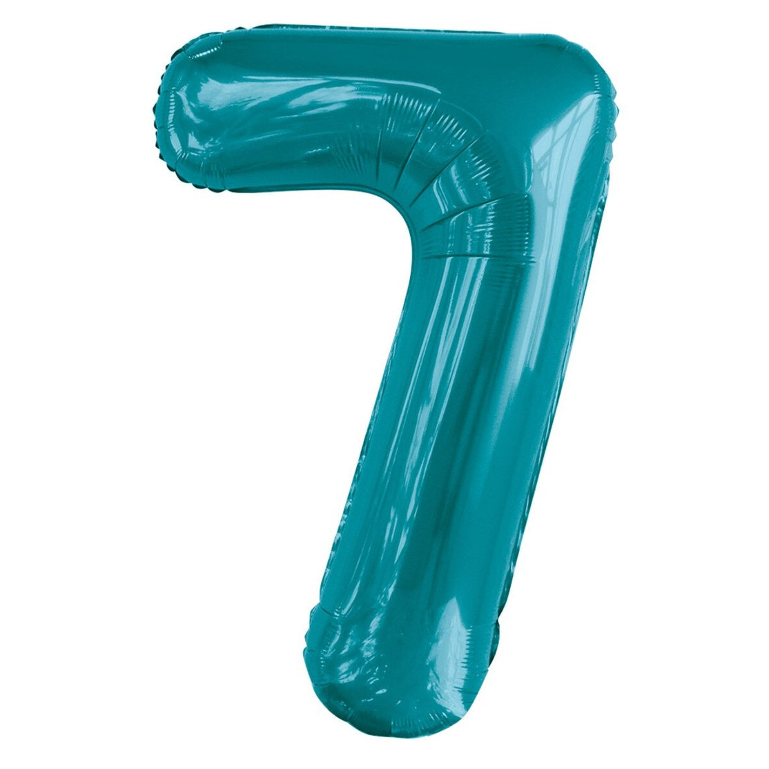 Number 7 Teal Foil Balloon-86cm