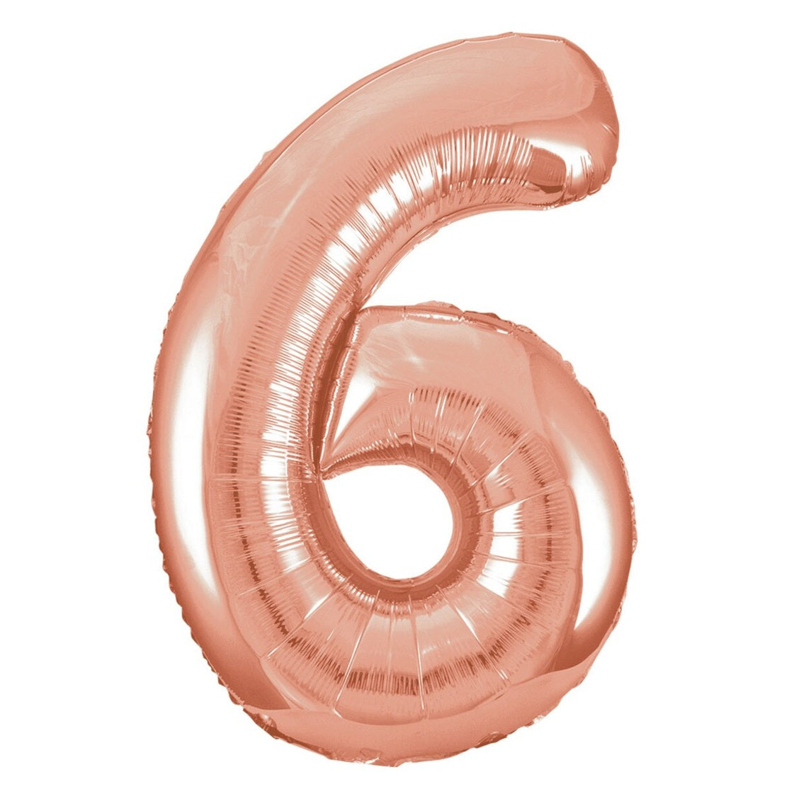 Number 6 Rose Gold Foil Balloon-86cm