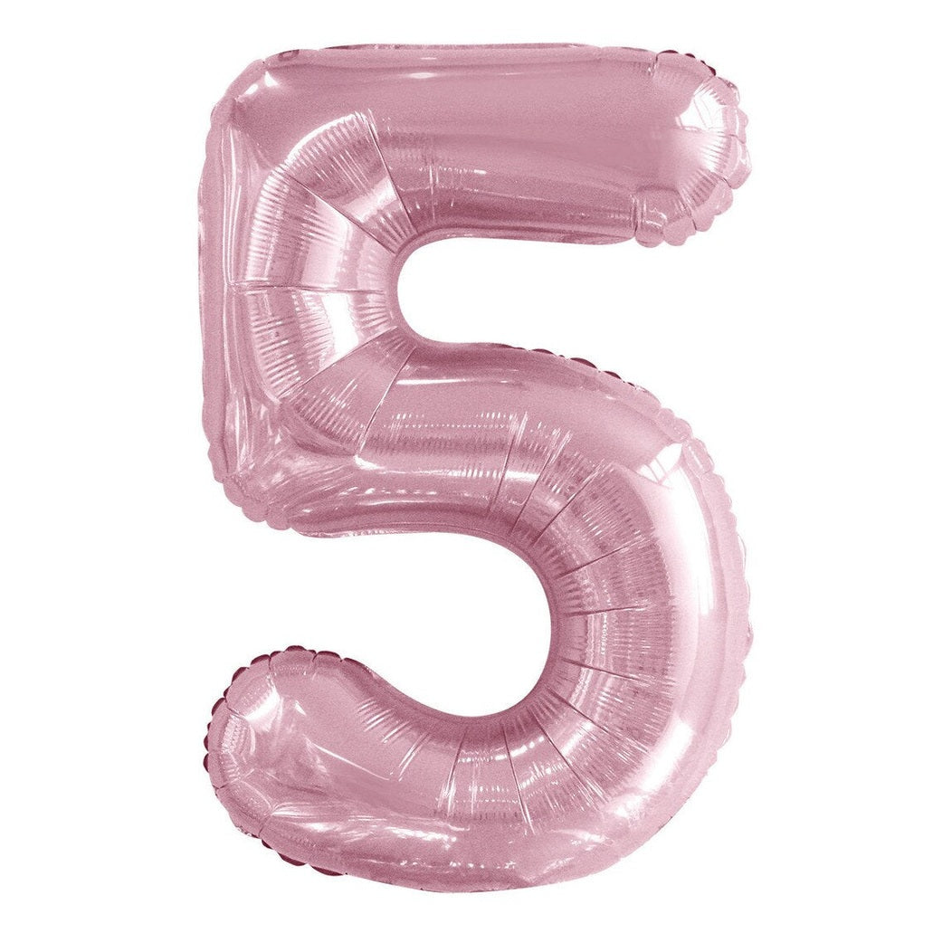 Number 5 Flamingo Pink Foil Balloon-86cm