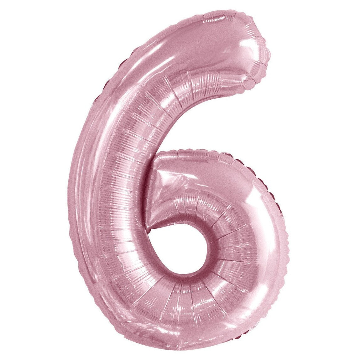 Number 6 Flamingo Pink Foil Balloon-86cm