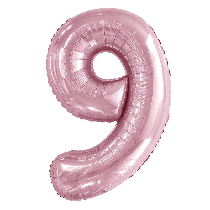 Number 9 Flamingo Pink Foil Balloon-86cm
