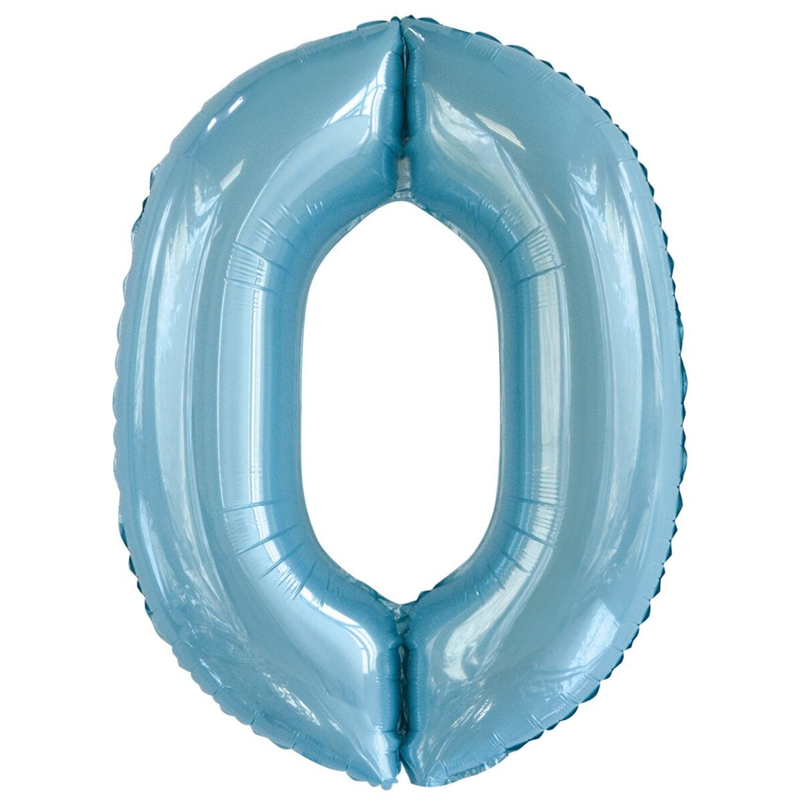 Number 0 Light Blue Foil Balloon-86cm