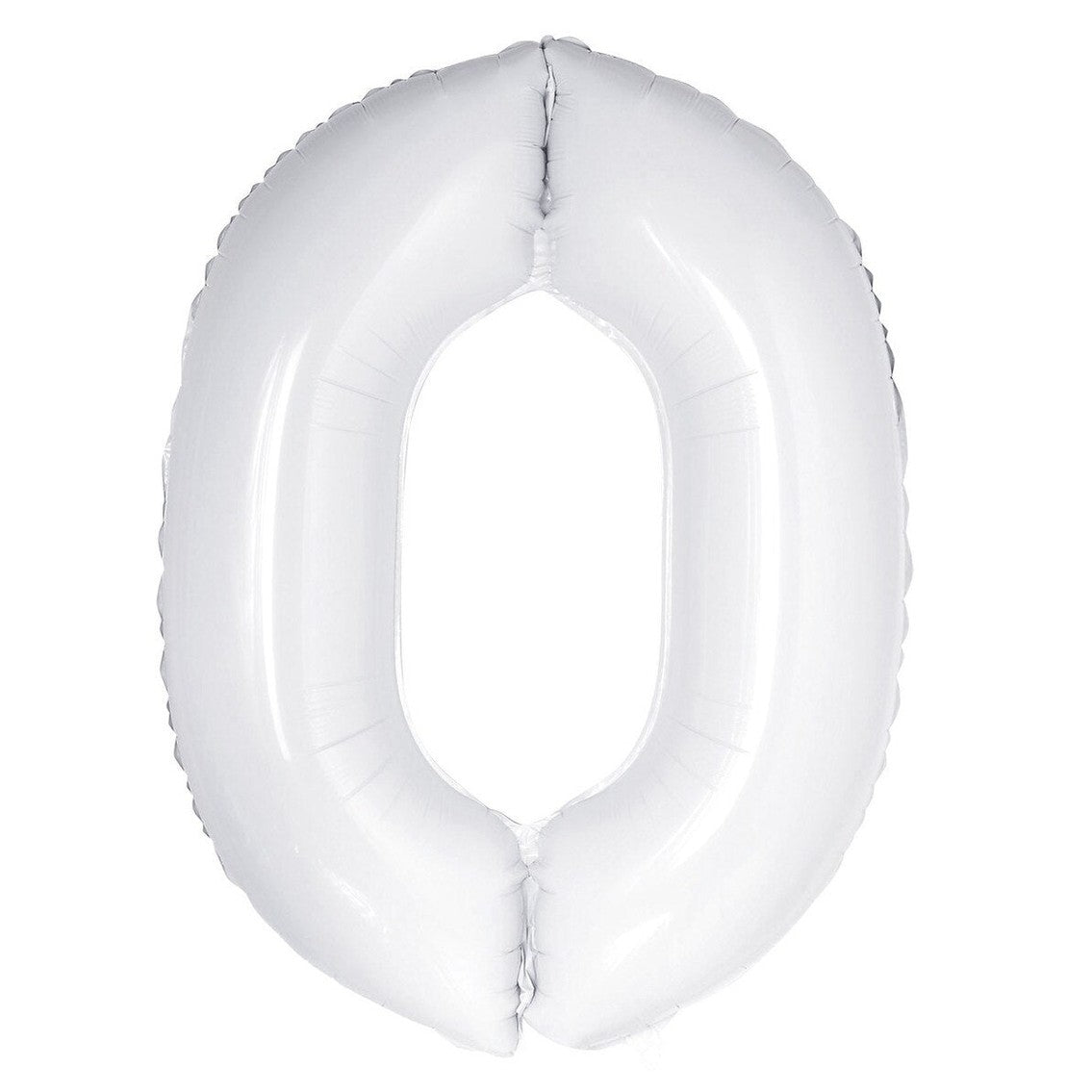 Number 0 White Foil Balloon – 86cm