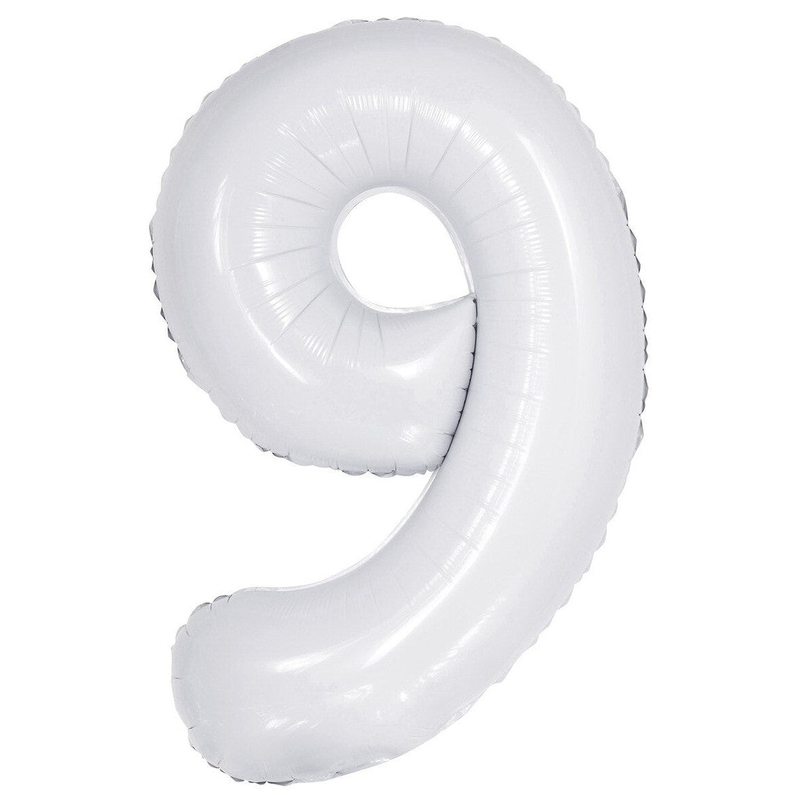 Number 9 White Foil Balloon – 86cm