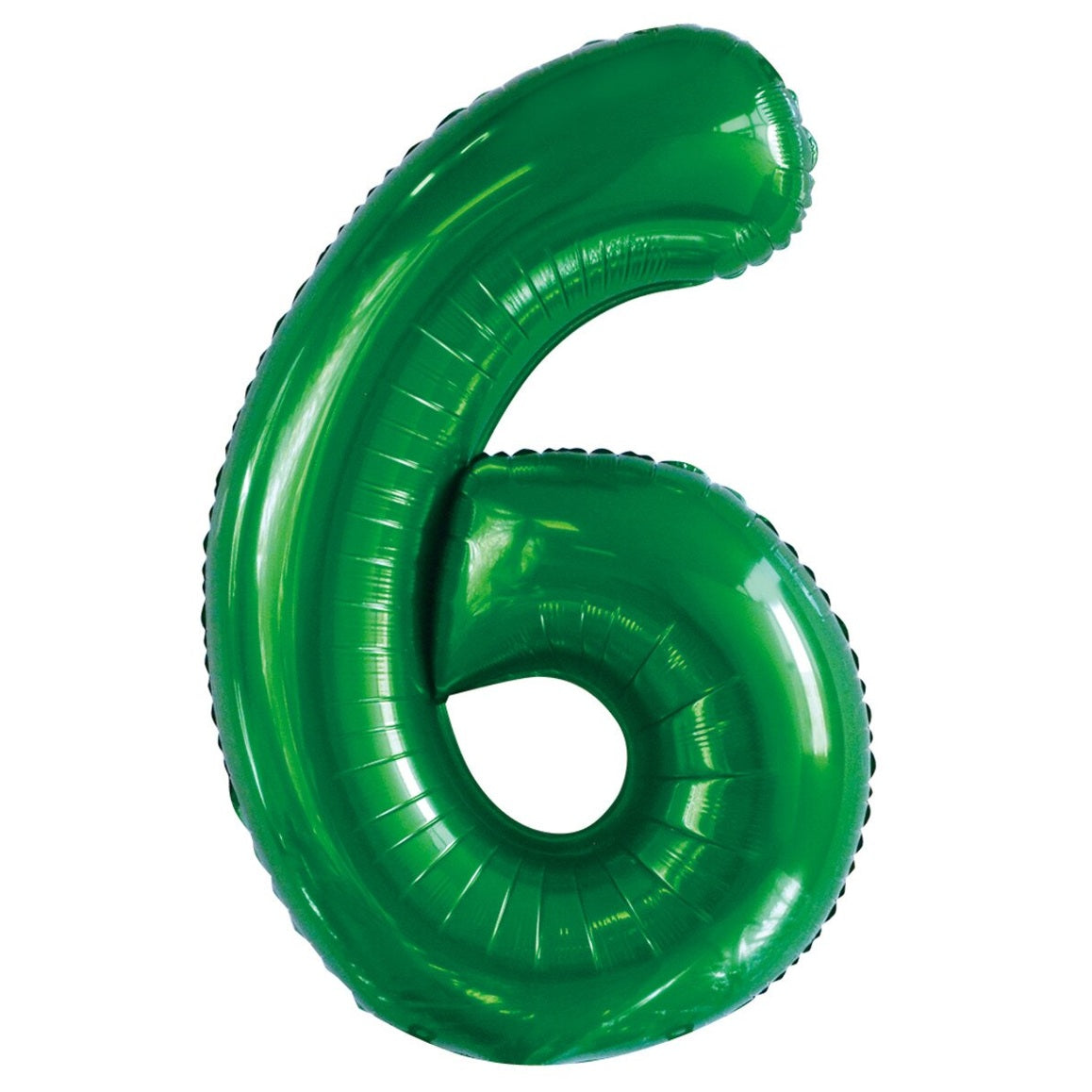 Number 6 Green Foil Balloon – 86cm