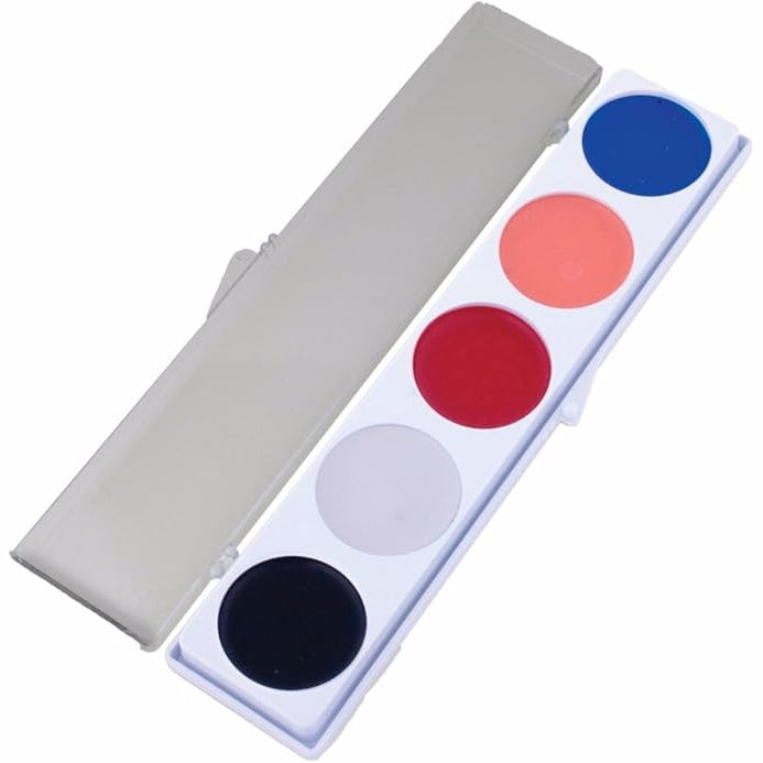 Mehron Clown Makeup Palettes with 5 colors for professional use