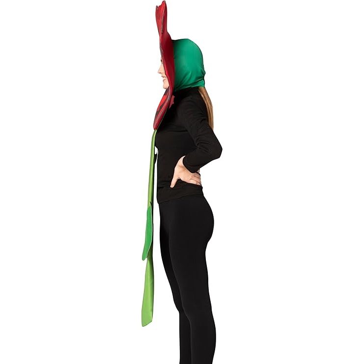 Red Rose Flower Adult Costume
