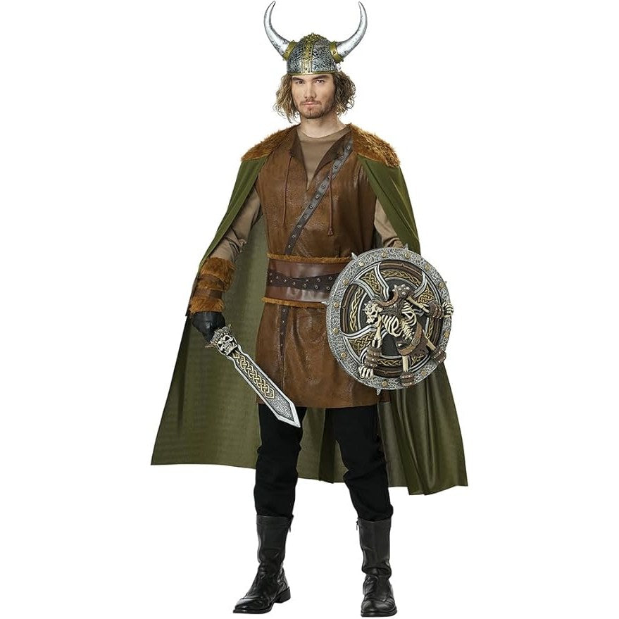 Fearless Viking, Men's Costume - Historical Nordic Warrior Cosplay Outfit for Men