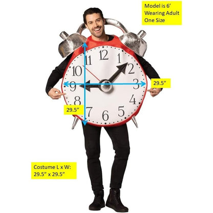 Retro Alarm Clock With Bell Costume