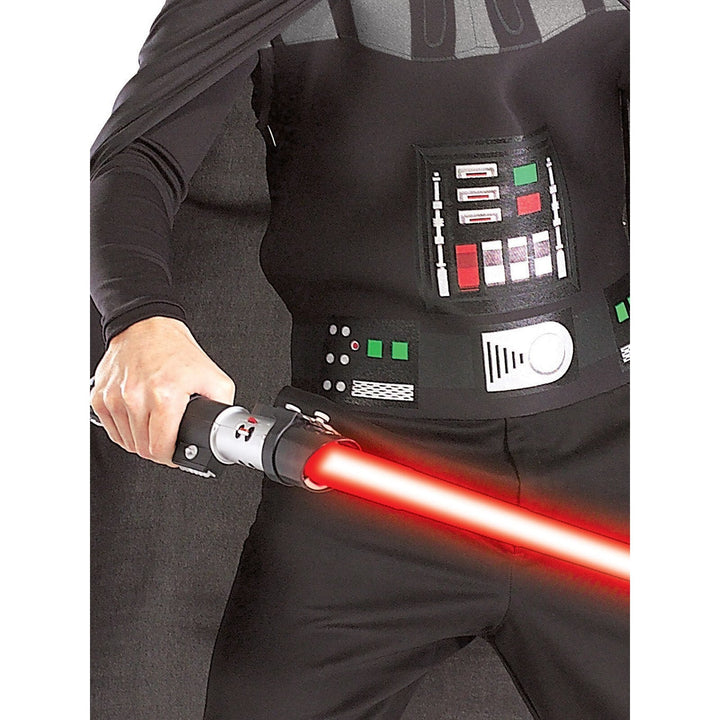 Black and silver Darth Vader Adult Set With Lightsabre Size Std costume