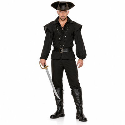 Dark Pirate Men's Costume