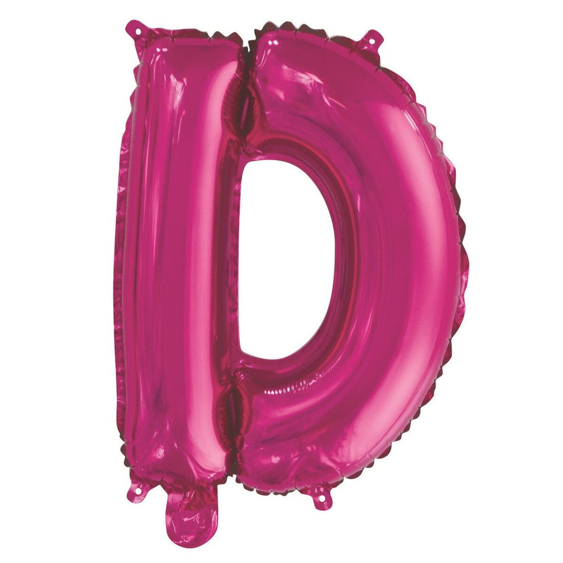 Hot Pink Letter D Foil Balloon - 35cm