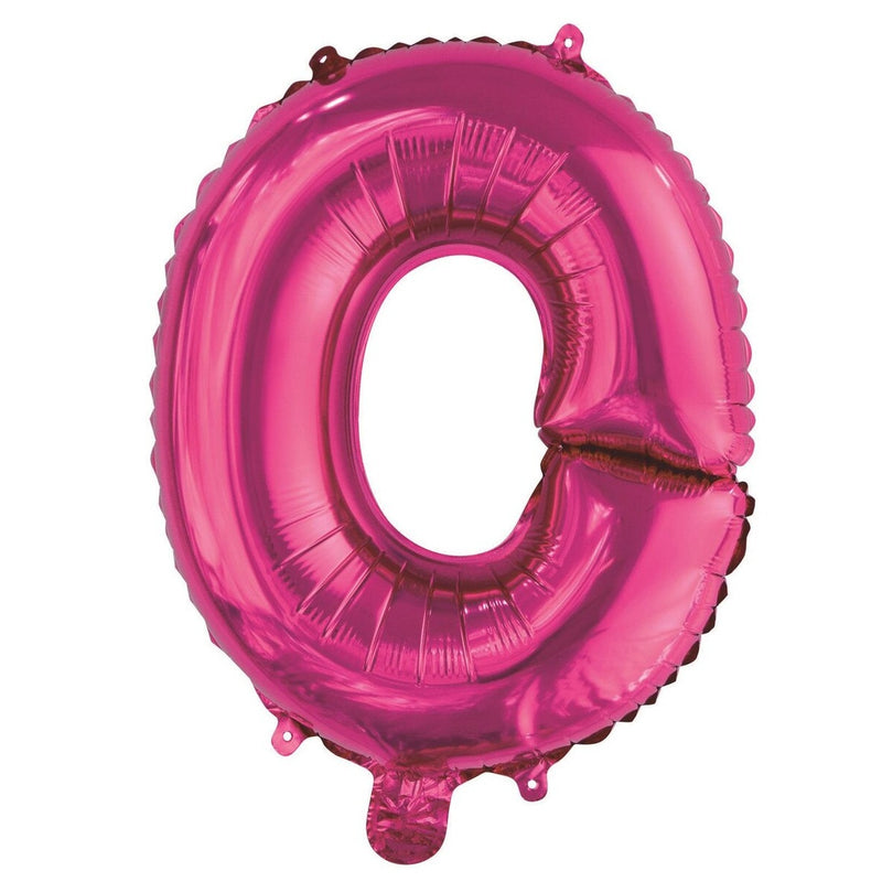 Hot Pink Letter O Foil Balloon-35cm
