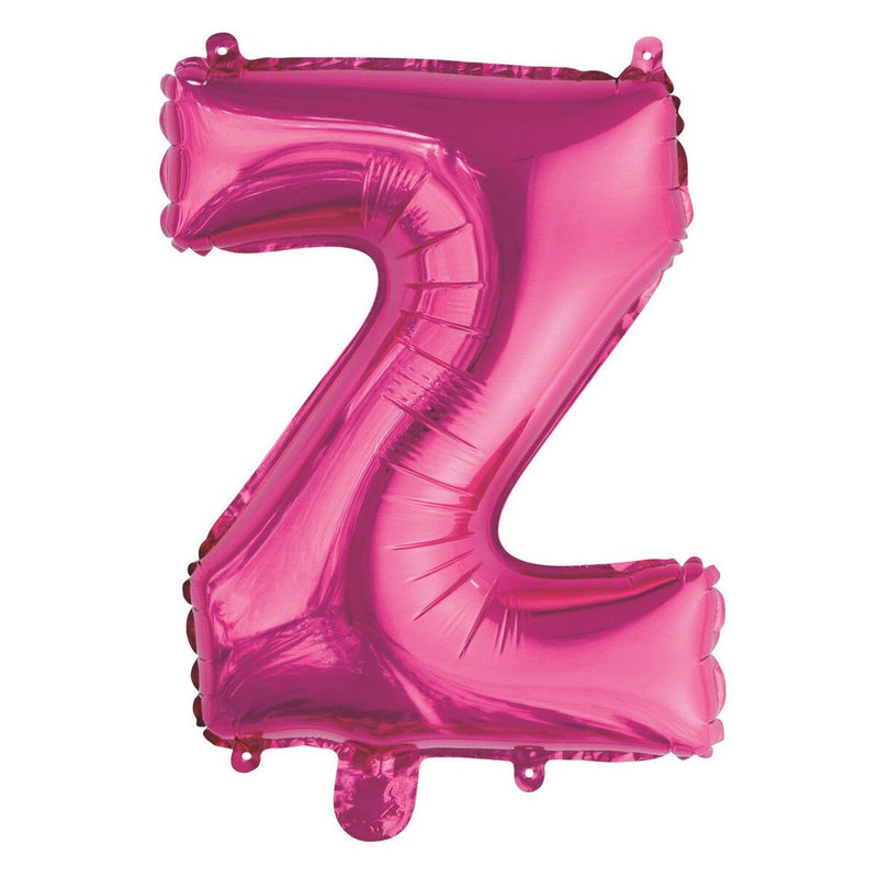 Hot Pink Letter Z Foil Balloon-35cm