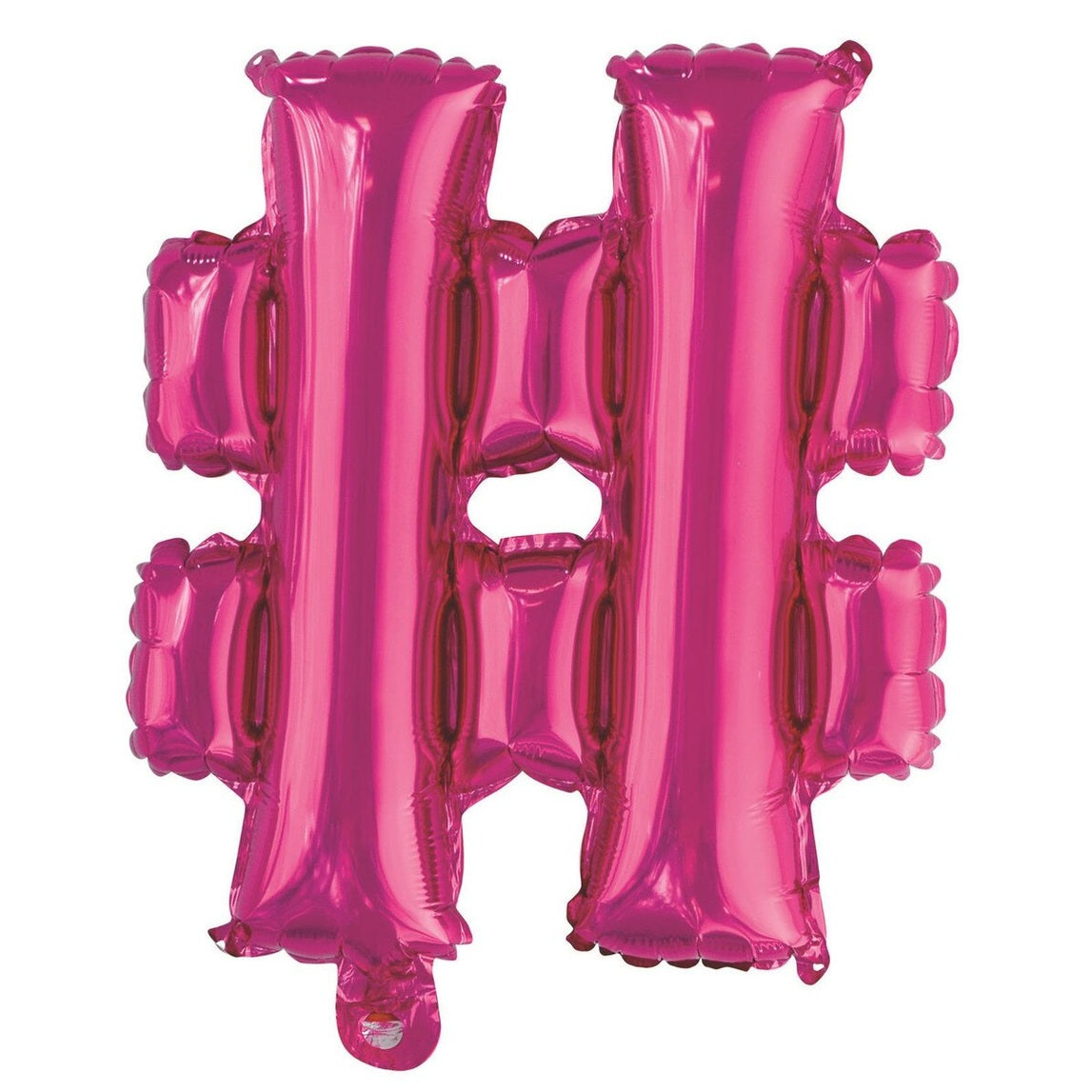 Hot Pink Hashtag # Foil Balloon-35cm