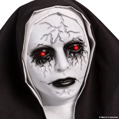 5 Ft. 4" Animated Light-Up Standing Suddenly Surprise Nun with Sound Halloween Decoration