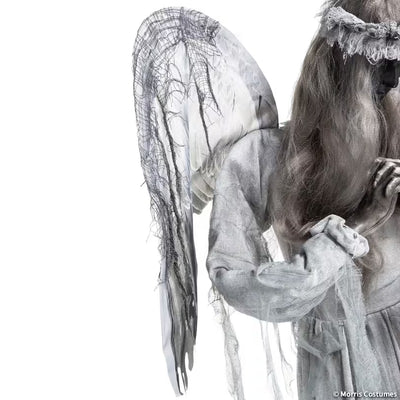 5 Ft. 6" Animated Light-Up Turning Sudden Surprise Angel with Sound Halloween Decoration