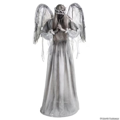 5 Ft. 6" Animated Light-Up Turning Sudden Surprise Angel with Sound Halloween Decoration