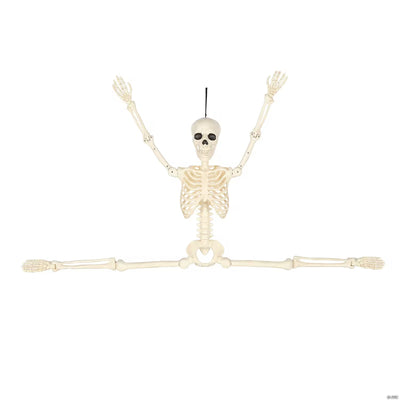 5 Ft. Hanging Multi Pose-N-Stay Life-Size Skeleton Halloween Decoration