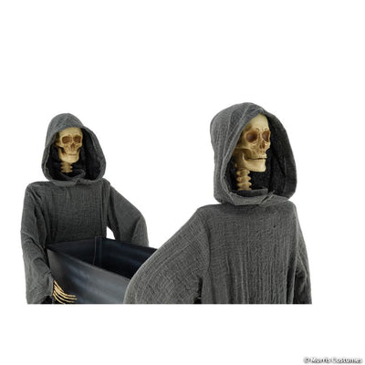 5 Ft. Two Skeleton Reapers Carrying a Coffin