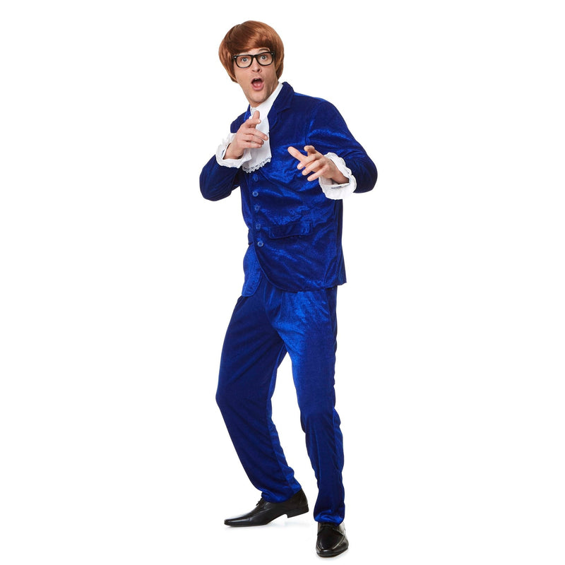  Men's 1960's Mr Mojo Costume with groovy paisley pattern