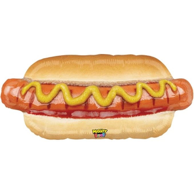Hot Dog Supershape Foil Balloon 91cm - Mighty Bright