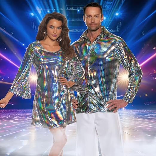 Men's Hologram Disco Shirt