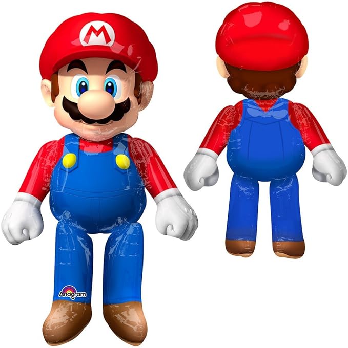Super Mario Giant Airwalker Foil Balloon 137cm
