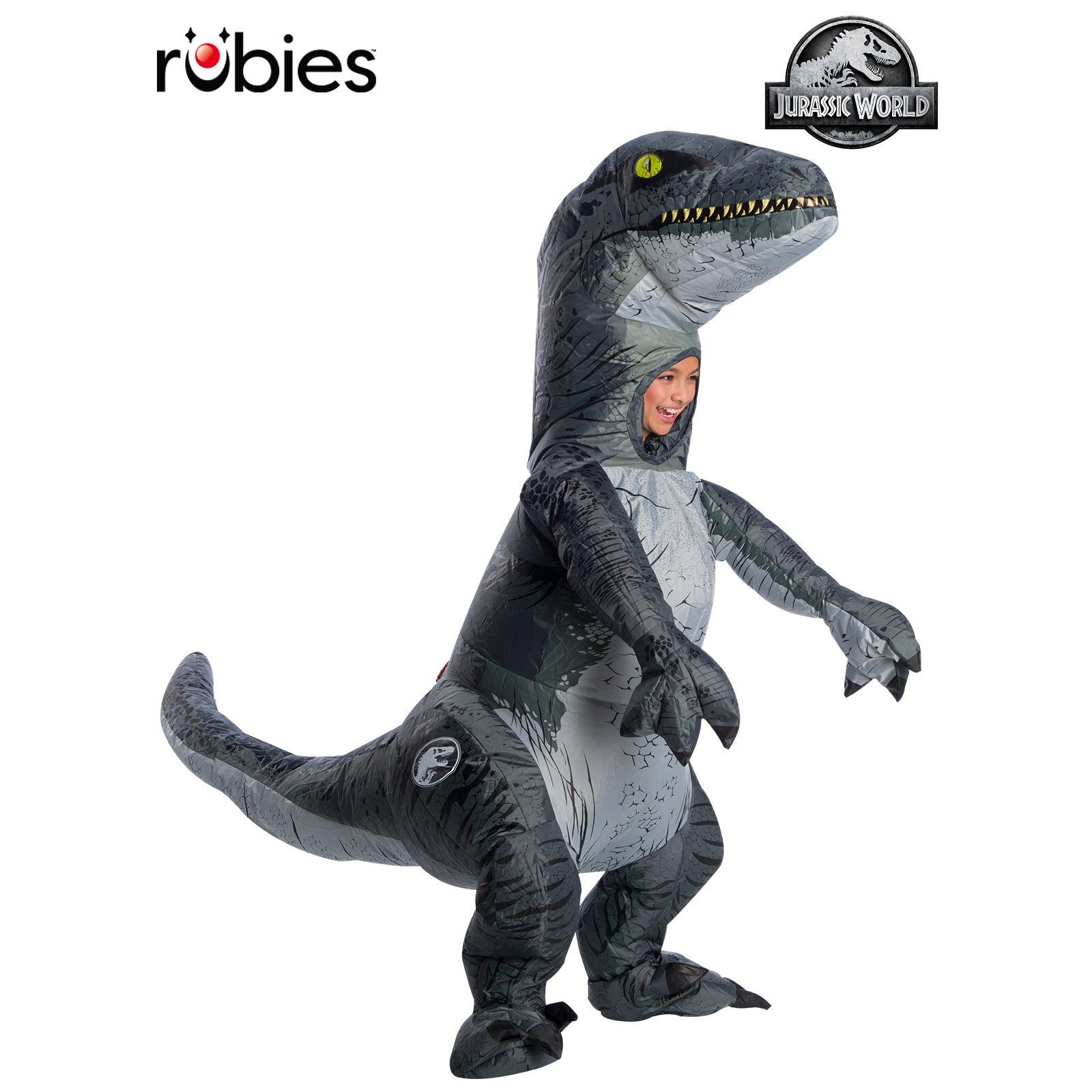 Velociraptor Blue Inflatable Costume, Child