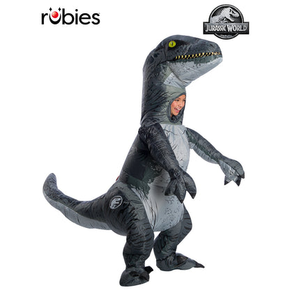 Velociraptor Blue Inflatable Costume, Child