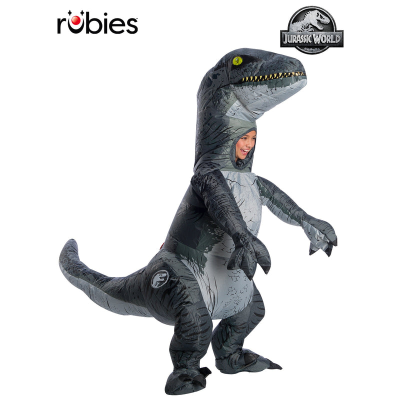 Velociraptor Blue Inflatable Costume, Child