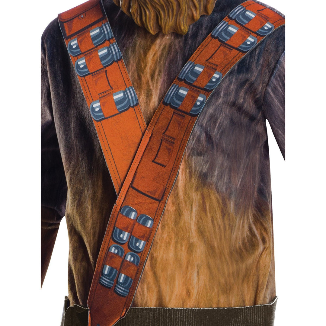 Authentic looking Chewbacca costume with furry bodysuit and mask